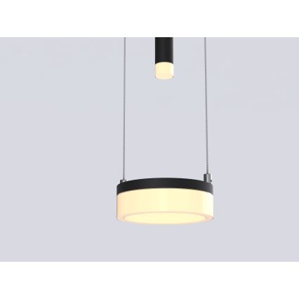 Wofi 6054-502 - Lampadario a sospensione con filo LED dimmerabile JESSE LED/21W/230V nero