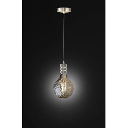 Wofi 6201.01.64.7000 - Lampadario a sospensione con filo MASSA 1xE27/60W/230V bronzo