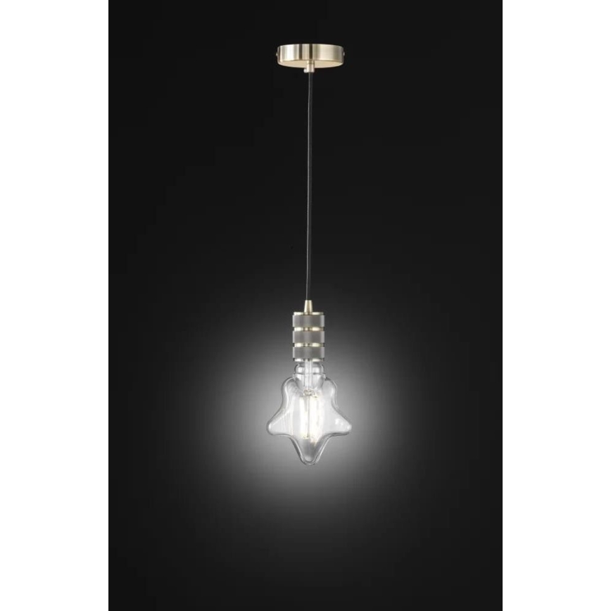 Wofi 6201.01.64.7000 - Lampadario a sospensione con filo MASSA 1xE27/60W/230V bronzo