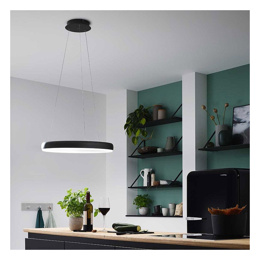 Wofi 6481.01.10.8501 - Lampadario a sospensione con filo LED dimmerabile CLINT LED/33W/230V 3000-6500K Wi-Fi + telecomando