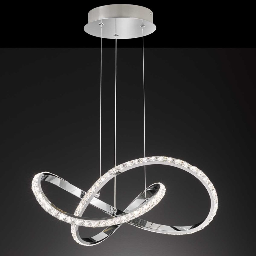 Wofi 6912.01.01.7000 - Lampadario a sospensione con filo LED dimmerabile PRISMA LED/25W/230V