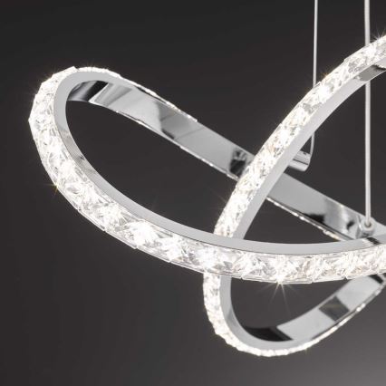 Wofi 6912.01.01.7000 - Lampadario a sospensione con filo LED dimmerabile PRISMA LED/25W/230V