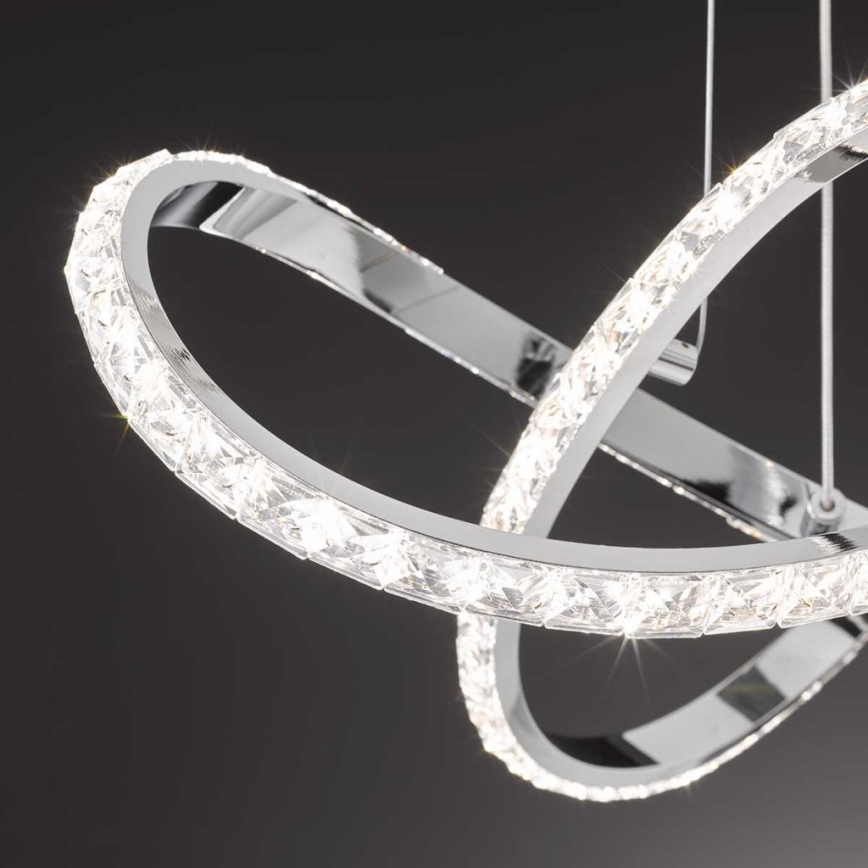 Wofi 6912.01.01.7000 - Lampadario a sospensione con filo LED dimmerabile PRISMA LED/25W/230V