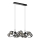 Wofi 7014-1405 - Lampadario LED a sospensione con filo NANCY 14xG9/3,5W/230V nero/cromo lucido