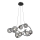 Wofi 7014-805 - Lampadario LED a sospensione con filo NANCY 8xG9/3,5W/230V nero/cromo lucido