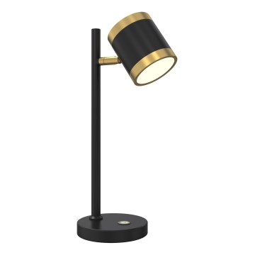 Wofi 8003-104S - Lampada da tavolo LED dimmerabile TOULOUSE LED/10W/230V nero/oro