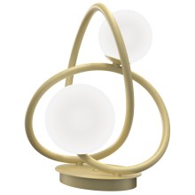 Wofi 8014-201 - Lampada da tavolo LED NANCY 2xG9/3,5W/230V oro/bianco