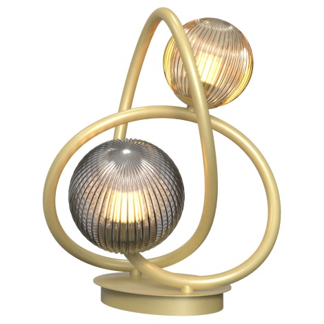 Wofi 8015-204 - Lampada da tavolo LED METZ 2xG9/3,5W/230V oro/grigio