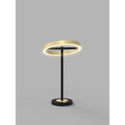 Wofi 8016-104 - Lampada da tavolo LED Touch dimmerabile BREST LED/10,5W/230V nero/oro