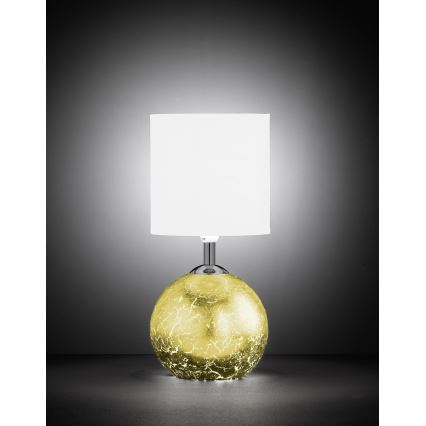 Wofi 8149.02.13.6012 - Lampada da tavolo CARMEN 1xE14/40W/230V + 1xG9/10W oro