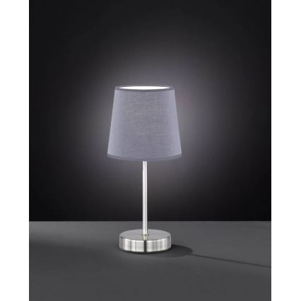 Wofi 8324.01.50.0000 - Lampada da tavolo CESENA 1xE14/42W/230V grigio