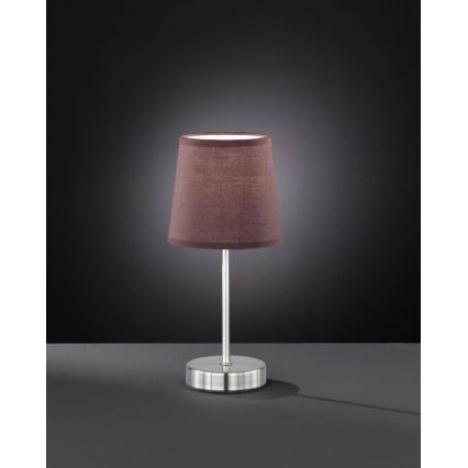 Wofi 8324.01.51.0000 - Lampada da tavolo CESENA 1xE14/42W/230V marrone