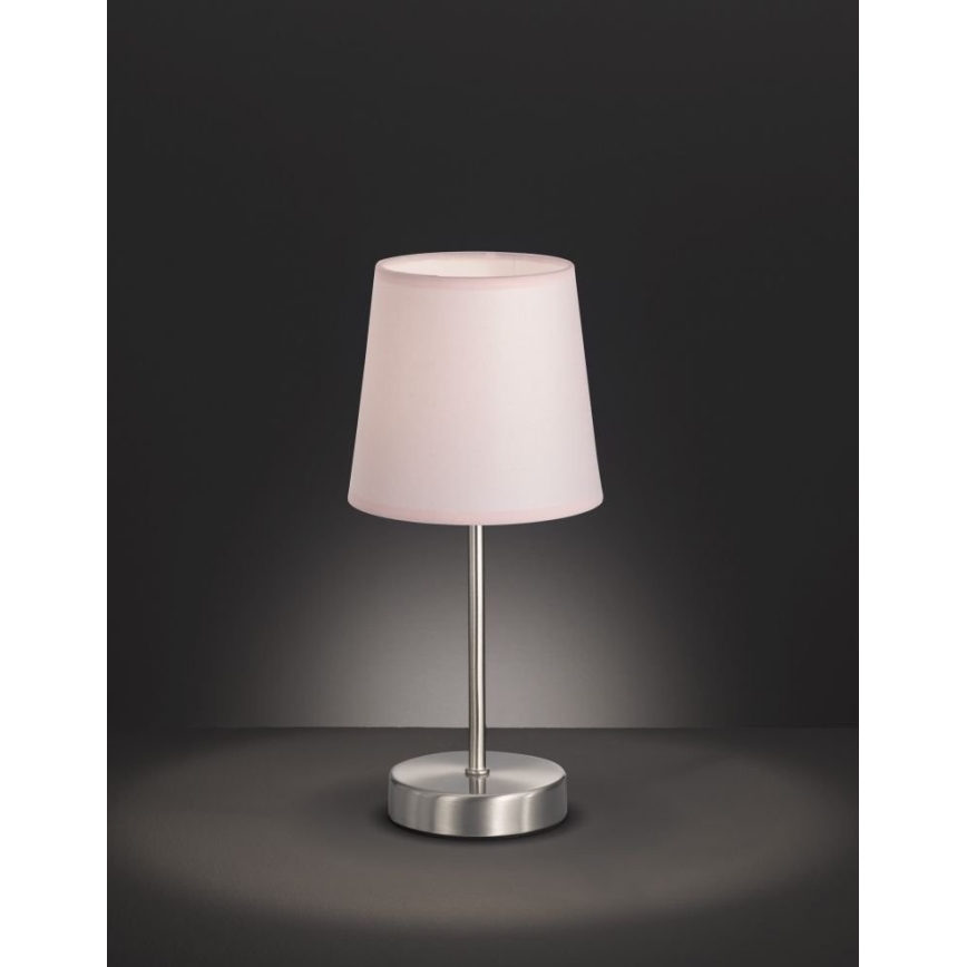 Wofi 8324.01.94.8000 - Lampada da tavolo CESENA 1xE14/42W/230V rosa