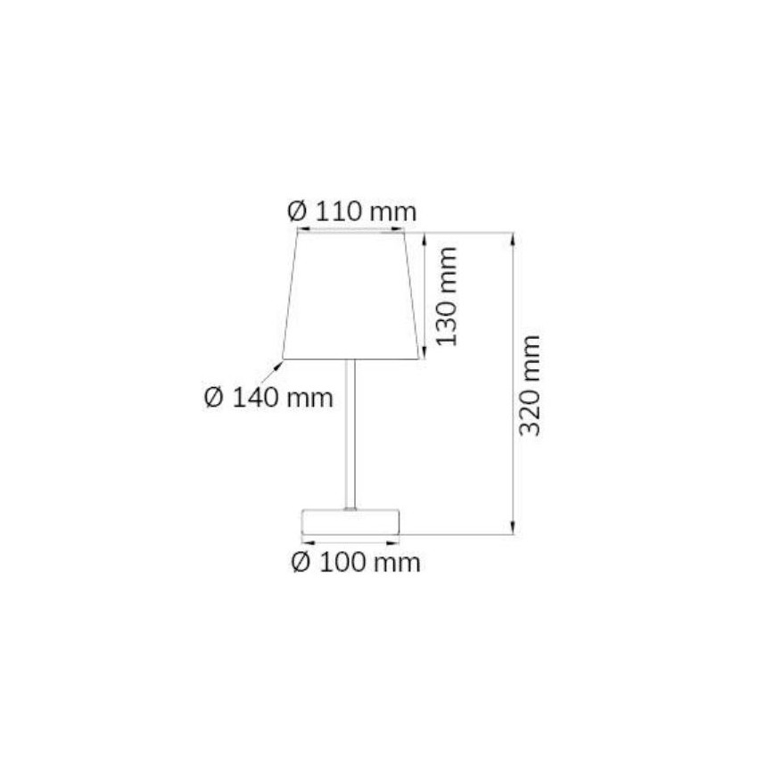 Wofi 8324.01.94.8000 - Lampada da tavolo CESENA 1xE14/42W/230V rosa