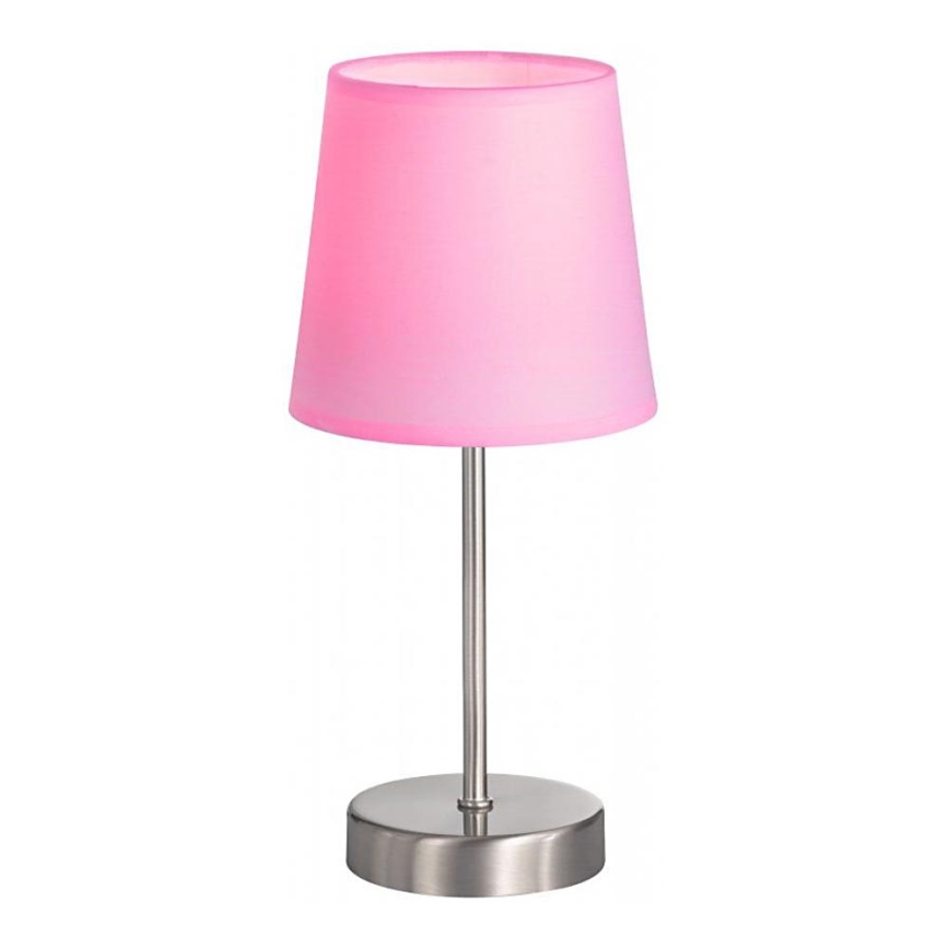 Wofi 832401949000 - Lampada da tavolo CESENA 1xE14/42W/230V rosa