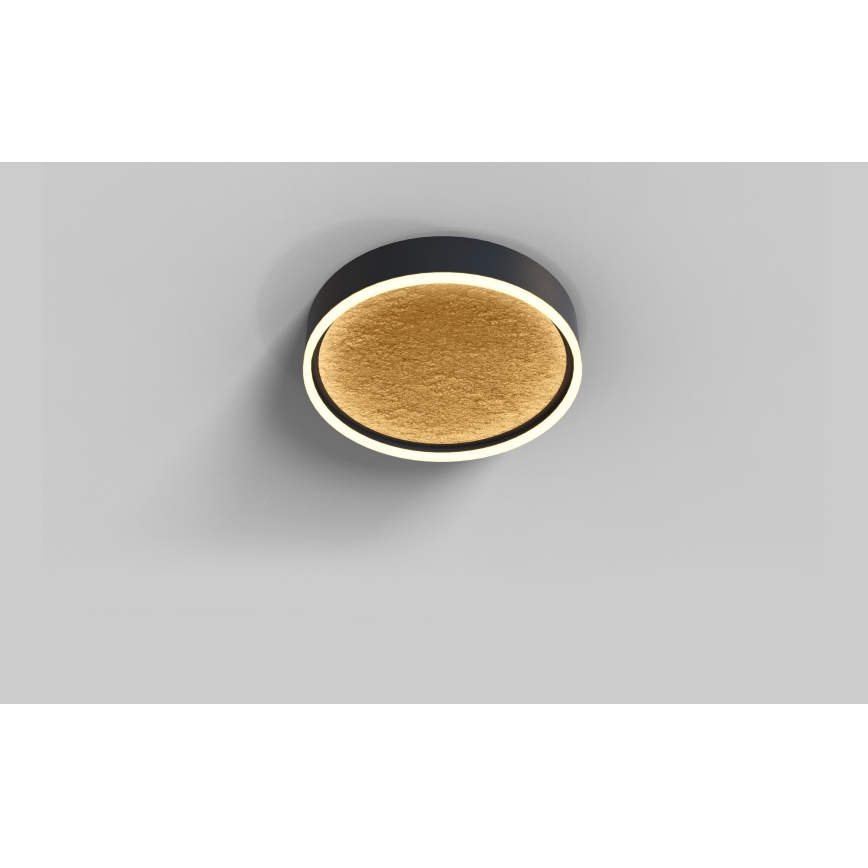 Wofi 9002-104M - Plafoniera LED dimmerabile BORDEAUX LED/37W/230V nero/oro