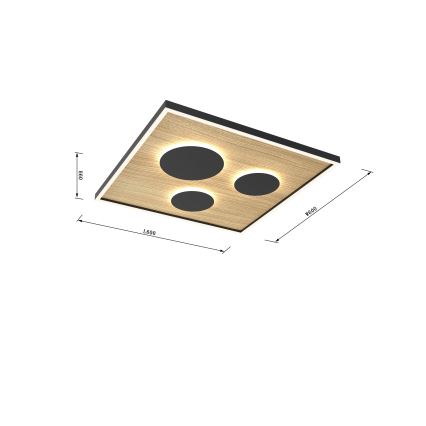 Wofi 9012-306L - Plafoniera LED dimmerabile DIJON LED/40W/230V