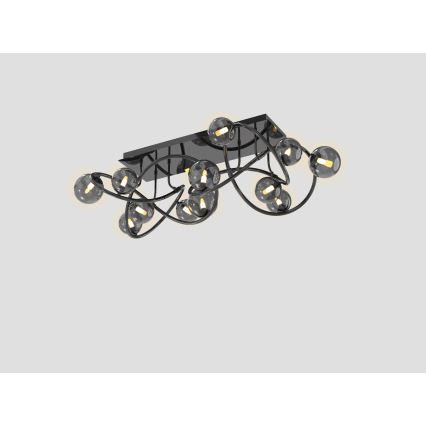 Wofi 9014-1205 - Lampadario a plafone LED NANCY 12xG9/3,5W/230V nero/cromo lucido