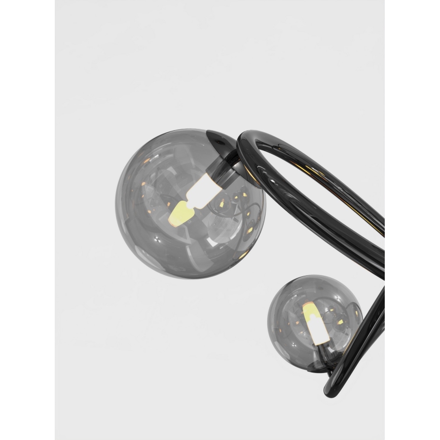 Wofi 9014-1205 - Lampadario a plafone LED NANCY 12xG9/3,5W/230V nero/cromo lucido