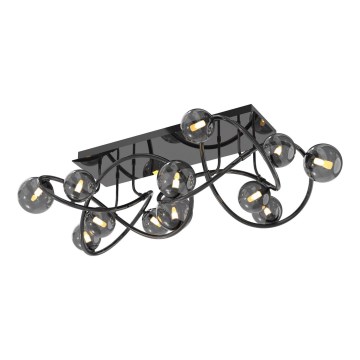 Wofi 9014-1205 - Lampadario a plafone LED NANCY 12xG9/3,5W/230V nero/cromo lucido
