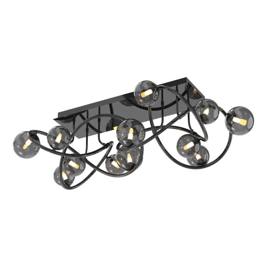 Wofi 9014-1205 - Lampadario a plafone LED NANCY 12xG9/3,5W/230V nero/cromo lucido