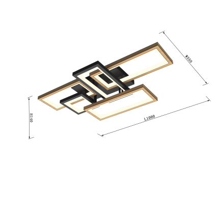 Wofi 9022-506 - Plafoniera dimmerabile a LED MATERA LED/60W/230V
