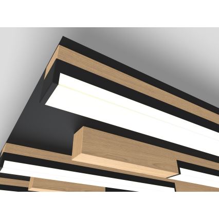 Wofi 9031-606 - Plafoniera LED dimmerabile PALERMO LED/26W/230V albero di caucciù