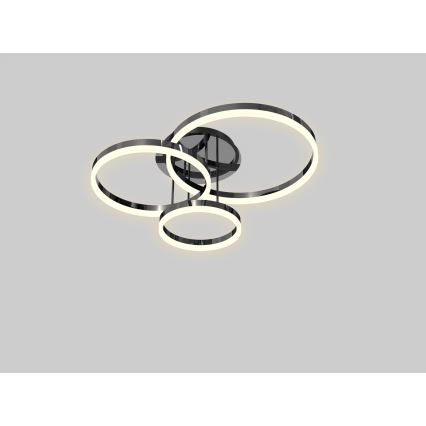 Wofi 9049-405 - Lampadario a plafone LED dimmerabile PERPIGNAN LED/51W/230V cromo nero