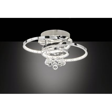 Wofi 9103.01.01.8420 - Lampadario a plafone LED dimmerabile MEDLEY LED/37W/230V