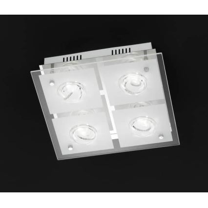 Wofi 9105.04.01.6300 - Plafoniera LED TYRA 4xLED/4W/230V