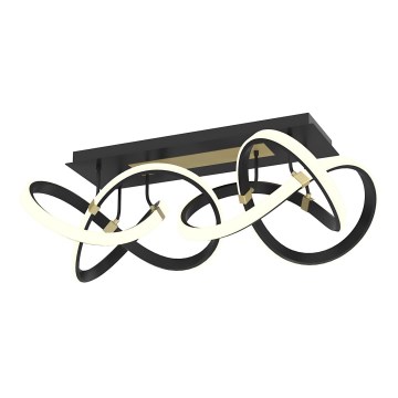Wofi 9134-204 - Lampadario LED da soffitto dimmerabile INDIGO LED/64W/230V nero/oro