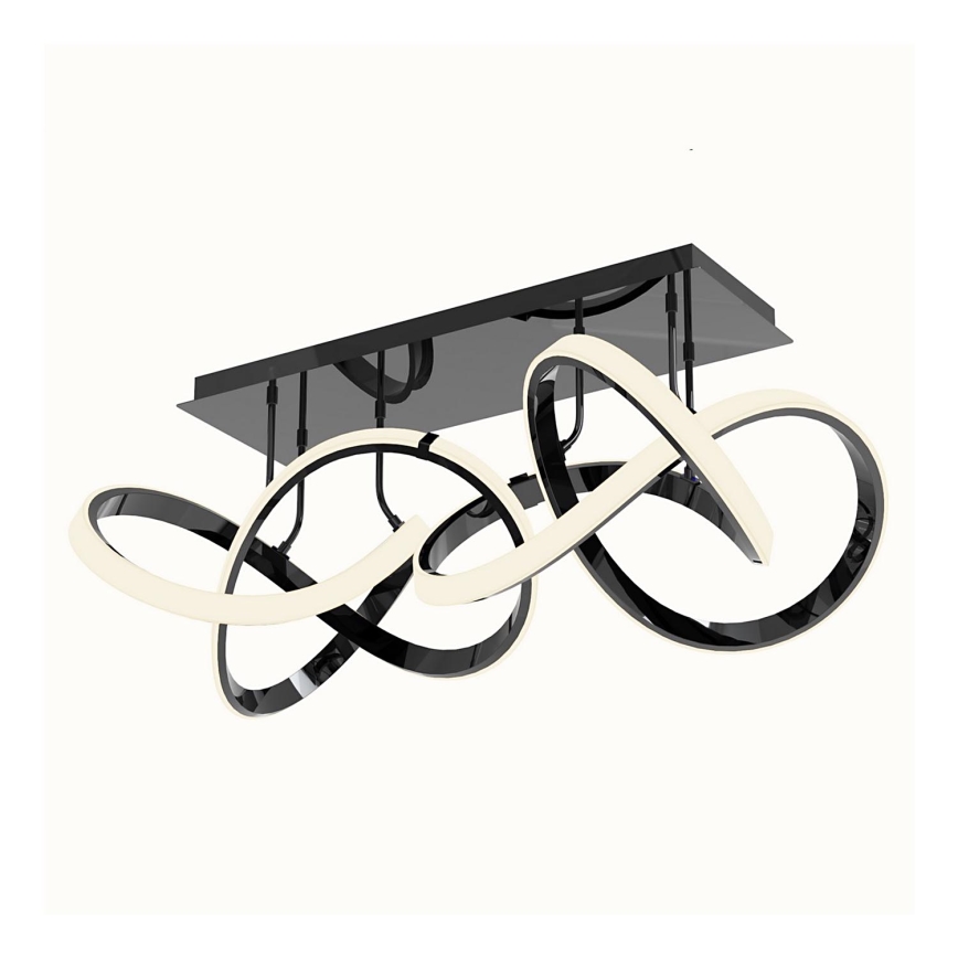 Wofi 9134-205 - Lampadario LED da soffitto dimmerabile INDIGO LED/64W/230V nero/cromo lucido