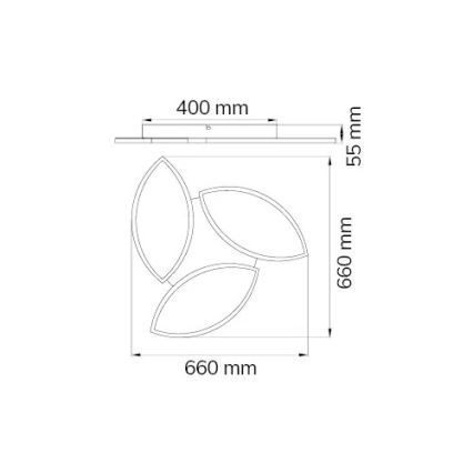 Wofi 9486.03.70.8680 - Plafoniera LED RGBW Dimmerabile KIRK LED/22W/230V Wi-Fi + telecomando