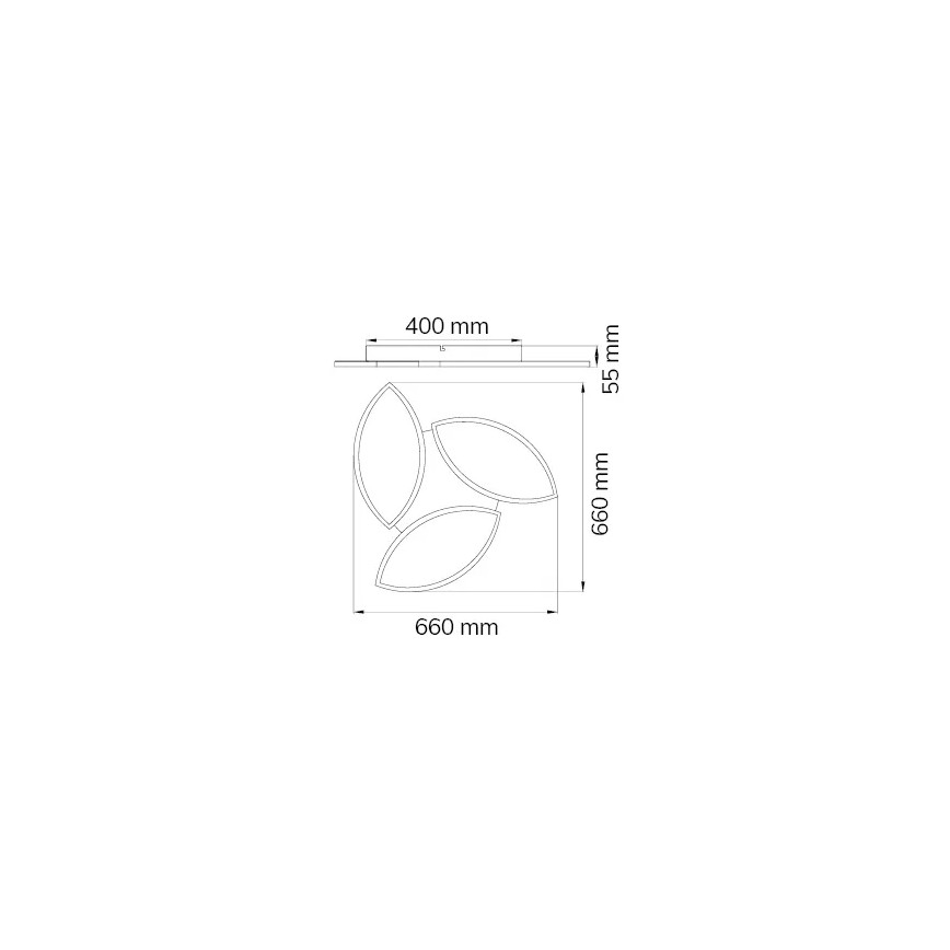 Wofi 9486.03.70.8680 - Plafoniera LED RGBW Dimmerabile KIRK LED/22W/230V Wi-Fi + telecomando
