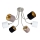 Wofi 9609.06.10.9000 - Lampadario a sospensione con supporto rigido CHARME 6xE14/40W/230V