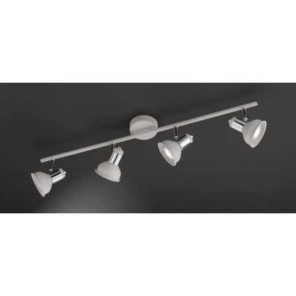 Wofi 984104509000 - Luce Spot ISABEL 4xGU10/28W/230V grigio