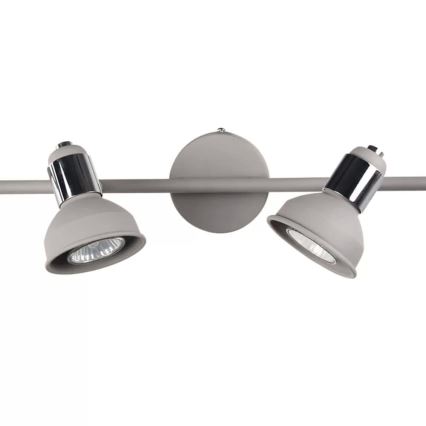 Wofi 984104509000 - Luce Spot ISABEL 4xGU10/28W/230V grigio