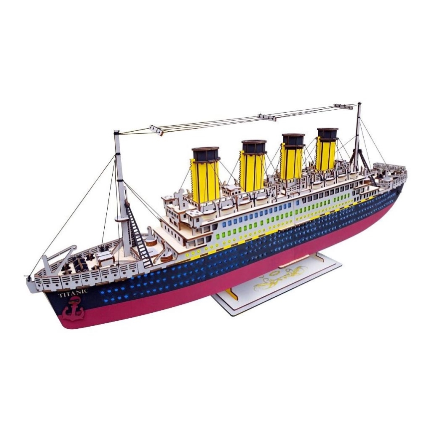 Woodcraft - Puzzle 3D di legno Titanic