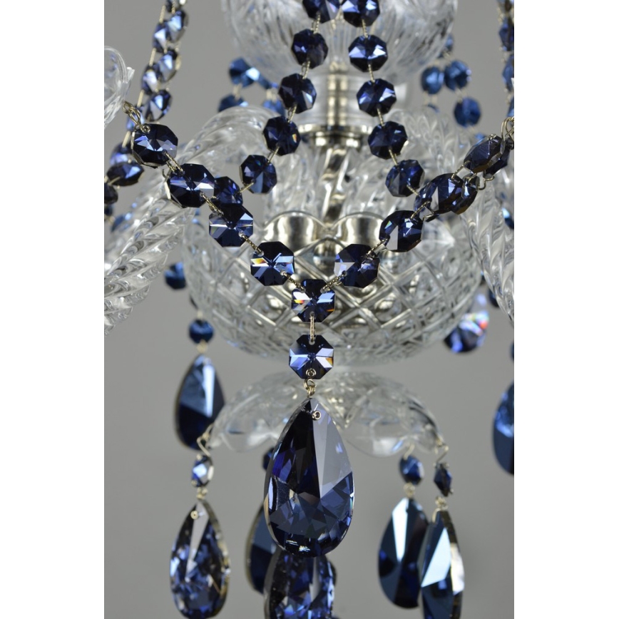 Wranovsky JWZ102052101 - Lampadario di cristallo a sospensione con catena DE LUXE 5xE14/40W/230V