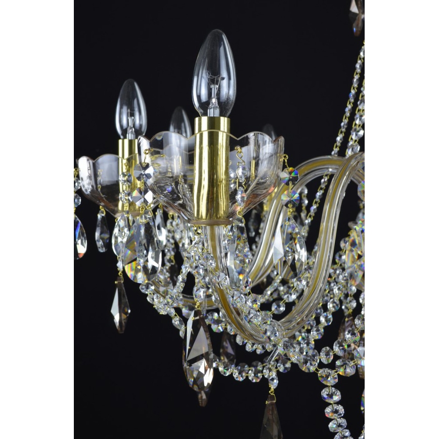 Wranovsky JWZ121102100 - Lampadario di cristallo a sospensione con catena ZENITH 10xE14/40W/230V