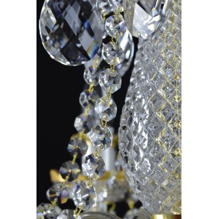 Wranovsky JWZ148062100 - Lampadario di cristallo a sospensione con catena DIAMANT 6xE14/40W/230V