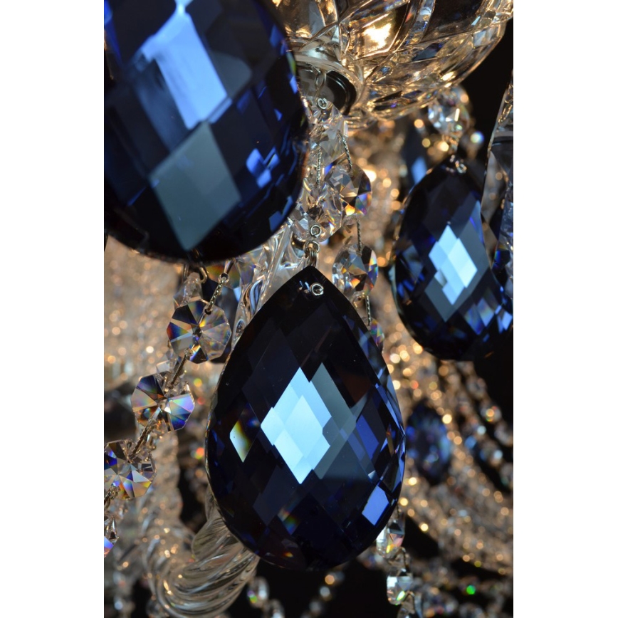 Wranovsky JWZ166182231 - Lampadario di cristallo a sospensione con catena OCEAN 18xE14/40W/230V
