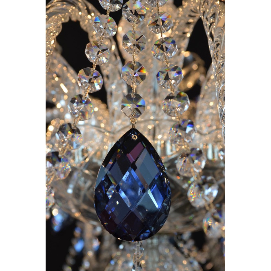 Wranovsky JWZ166182231 - Lampadario di cristallo a sospensione con catena OCEAN 18xE14/40W/230V