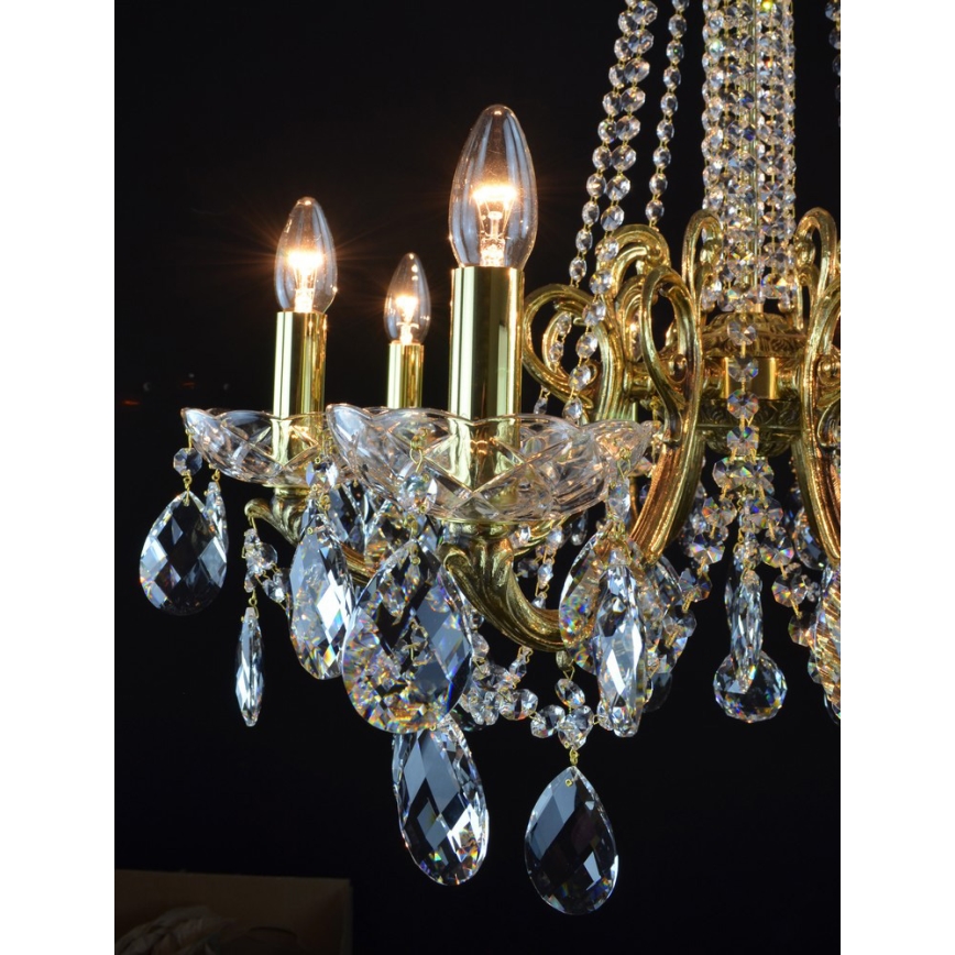 Wranovsky JWZ202081300 - Lampadario di cristallo a sospensione con catena TAURUS 8xE14/40W/230V