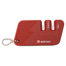 Wüsthof - Affilacoltelli tascabile rosso