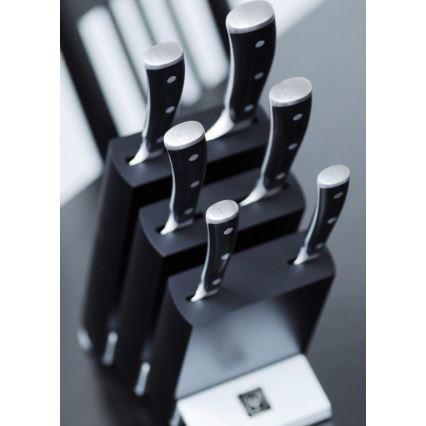 Wüsthof - Set di coltelli da cucina con supporto CLASSIC IKON 7 pezzi frassino/nero