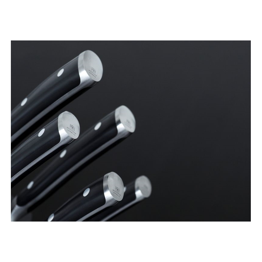 Wüsthof - Set di coltelli da cucina con supporto CLASSIC IKON 7 pezzi frassino/nero