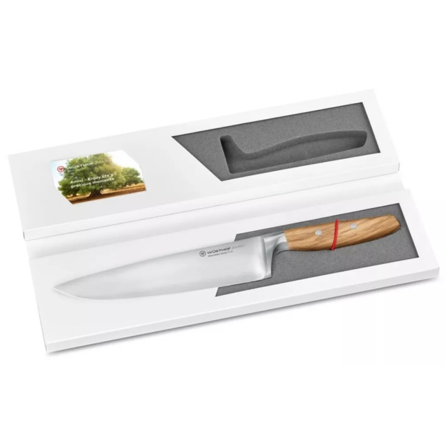 Wüsthof - Coltello da chef AMICI 20 cm in legno d'ulivo