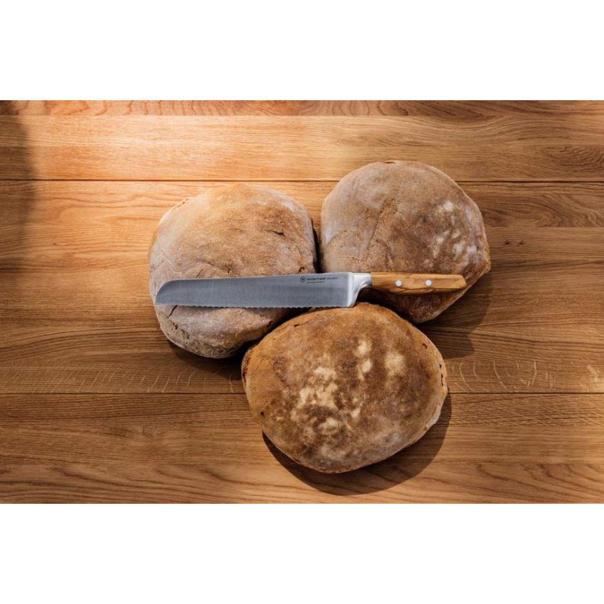 Wüsthof - Coltello da cucina AMICI 23 cm in legno d'ulivo