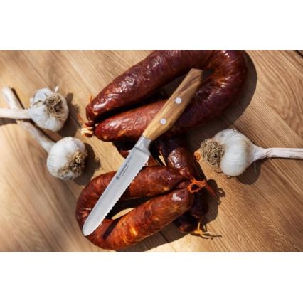 Wüsthof - Coltello da cucina per il pane AMICI 14 cm legno d'oliva